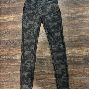 Spanx Faux Leather Camo leggings